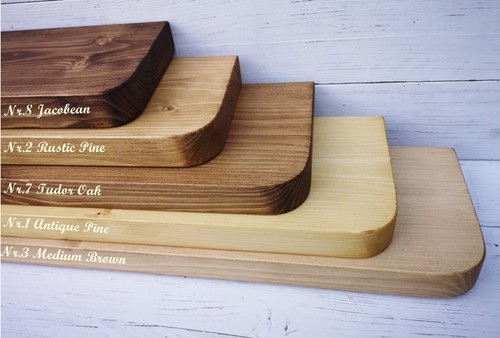 Shelf with curved rounded