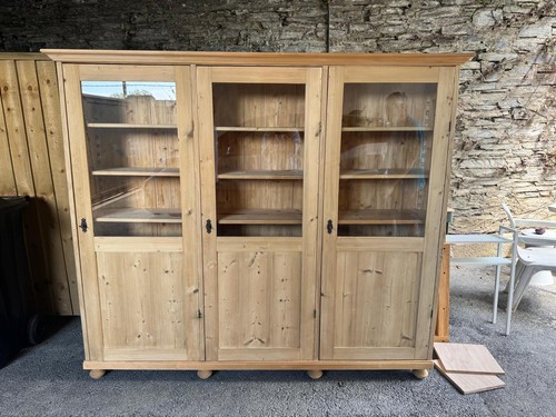 Large antique stripped pitch - antique,