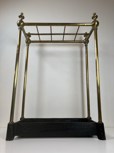 Antique segmented stick stand - segmented,
