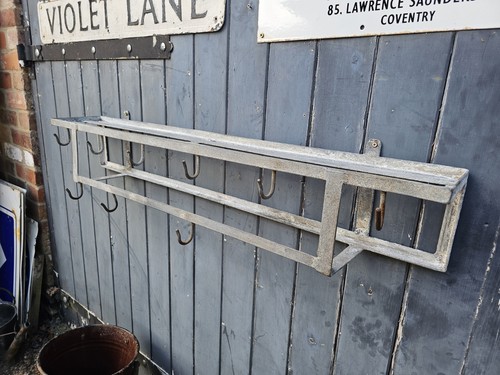 Vintage galvanised dairy shelf - dairy,