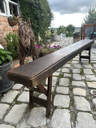 Vintage folding school bench - folding,
