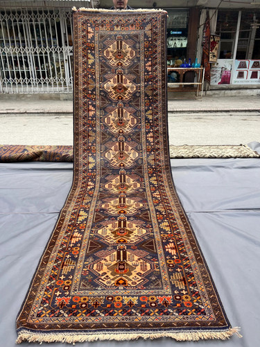 3x10 antique afghan baluchi - 3x10,