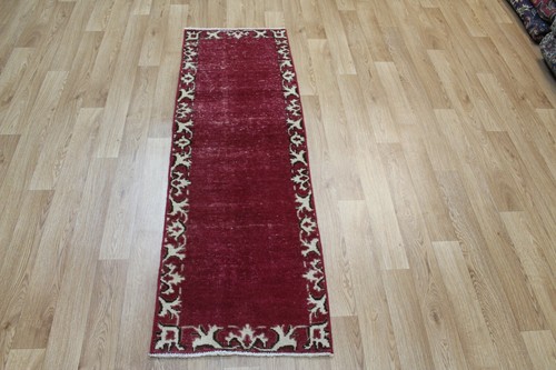 Antique oriental wool runner - wool,