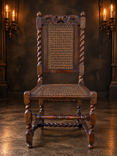 Antique style jacobean carved - style,