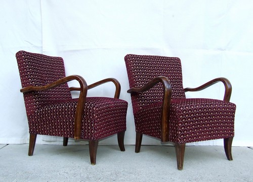 Pair art deco - art, armchairs