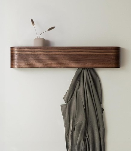Toke walnut wall coat - coat, rack