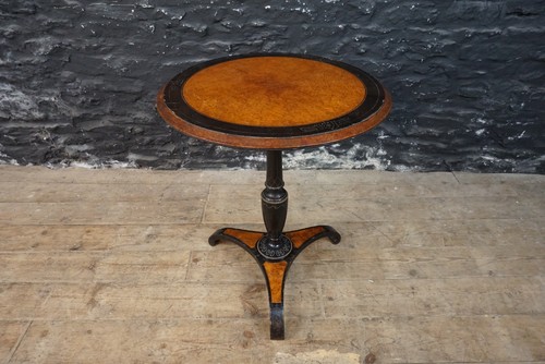 Antique ebonised burr - burr, wood