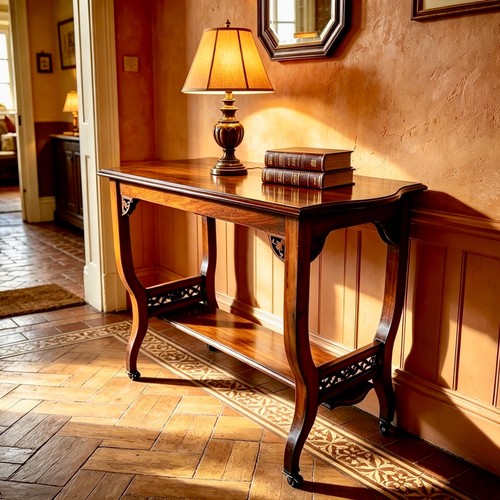 Handsome edwardian walnut - edwardian, hall