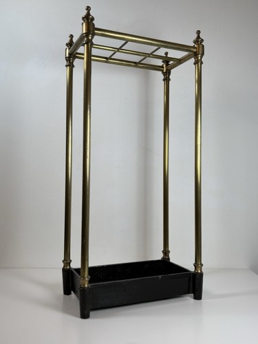 Antique segmented stick stand - antique,
