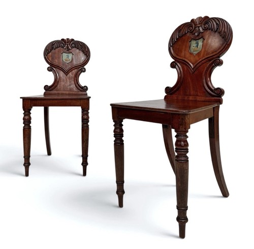 Hall chairs antique furniture - chairs,