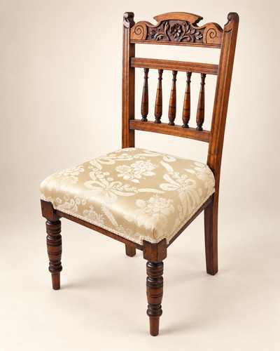 Antique victorian walnut side - antique,