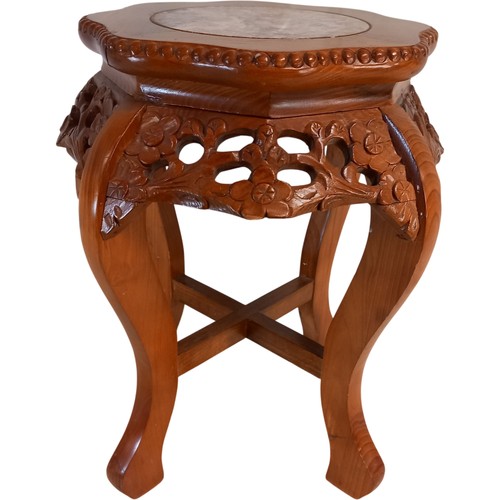 Vintage carved wood accent - wood,