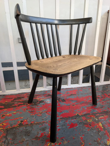 Vintage 1960s stick back elm - 1960s, &