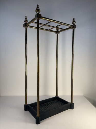 Antique segmented stick stand - antique,