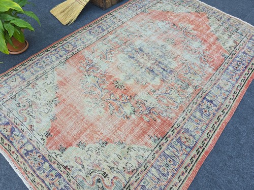 Vintage wool oushak - 5',