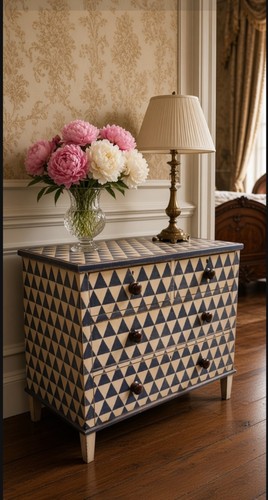 Victorian painted chest - , of