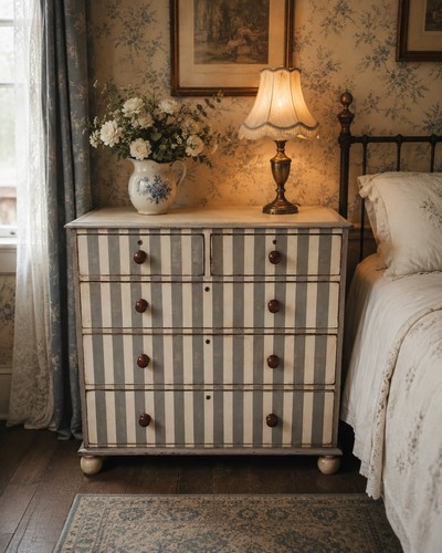 Victorian painted chest - , of