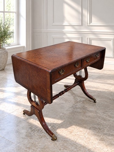 Antique style walnut sofa - antique,